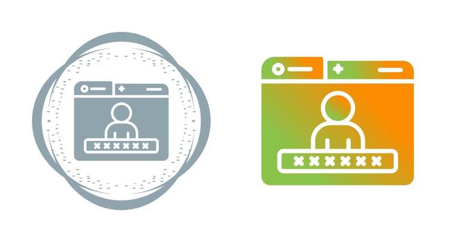 icono de vector de inicio de sesión