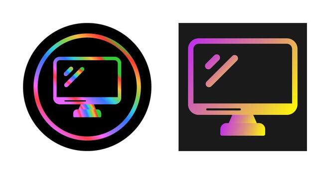 monitor de icono de vector