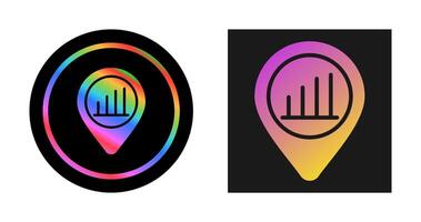 Location Analytics Vector Icon