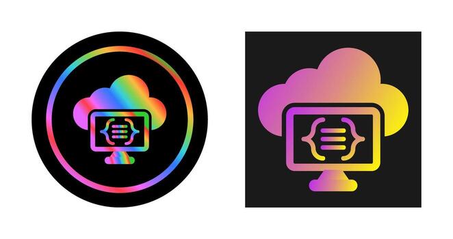 Serverless Computing Vector Icon