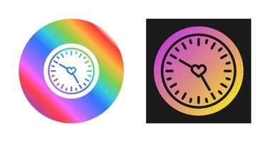 Love clock Vector Icon