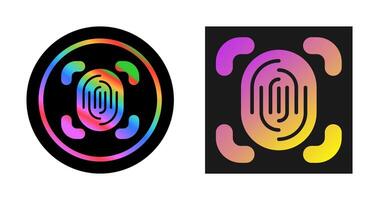 Fingerprint Scanner Vector Icon