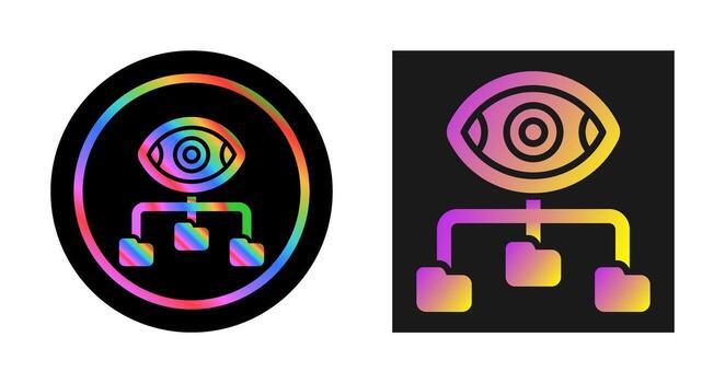 icono de vector de visualización de datos
