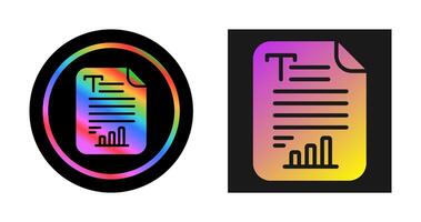 Text Analytics Vector Icon