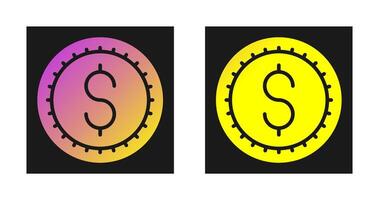 icono de vector de signo de dólar