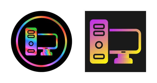 Computer Vector Icon