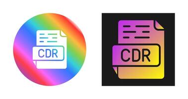 icono de vector de cdr