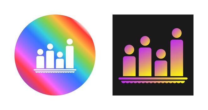 icono de vector de gráfico