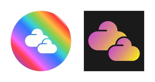 icono de vector de nube
