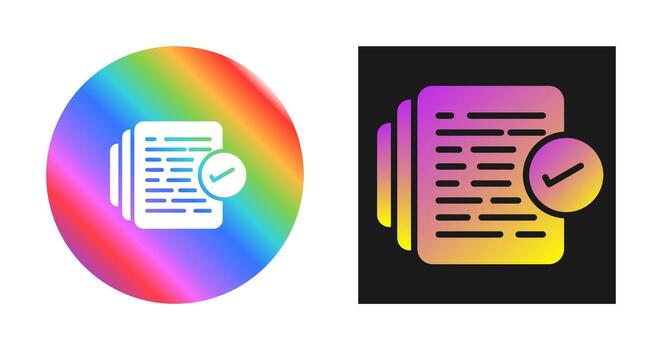 Document Versioning Vector Icon