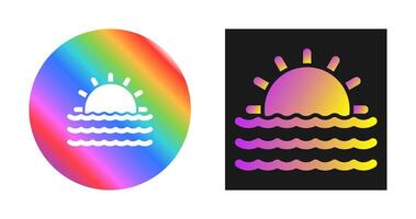 Sunset Vector Icon