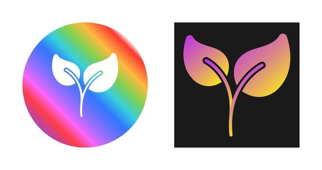 icono de vector de hoja