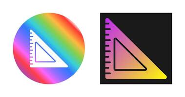 Triangular Ruler Vector Icon