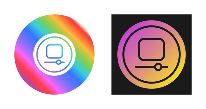 Video Stop Button Vector Icon