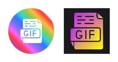 icono de vector de gif