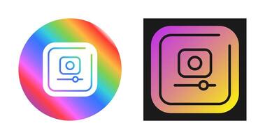 Video Record Square Vector Icon