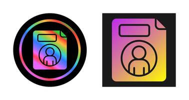 Personal File Vector Icon