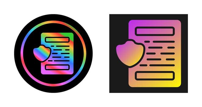 icono de vector de documento