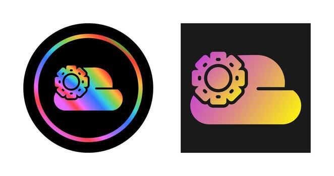 icono de vector de nube