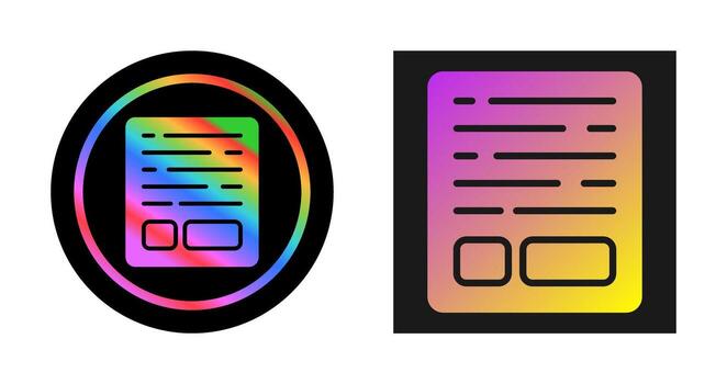 icono de vector de documento