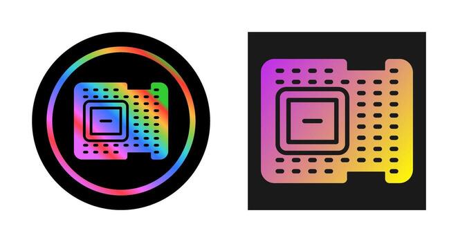 icono de vector de procesador