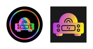 icono de vector de reproductor de cd