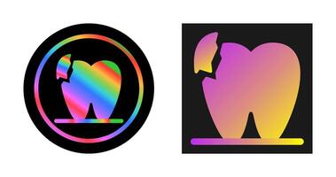 Broken Teeth Vector Icon