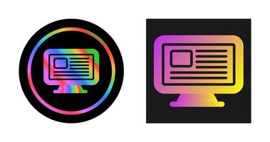 Computer Vector Icon