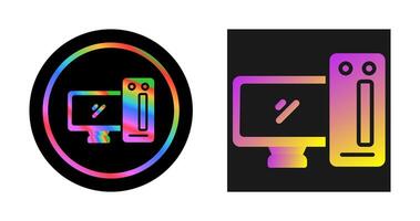 Desktop Computer Vector Icon