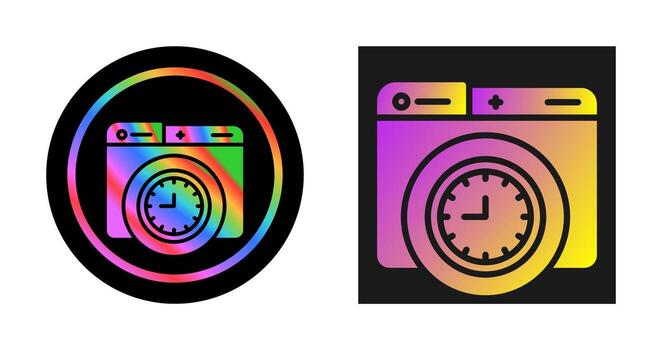 icono de vector de reloj