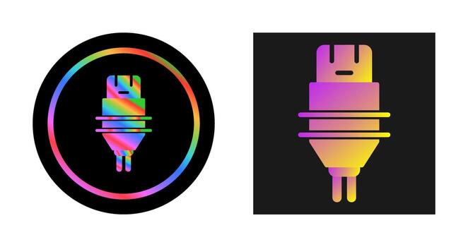 icono de vector de enchufe