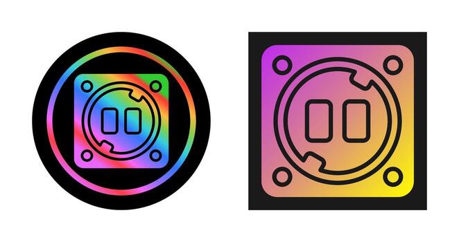 icono de vector de enchufe