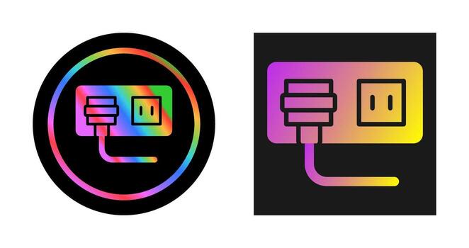 icono de vector de enchufe