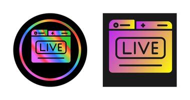 Live Stream Vector Icon