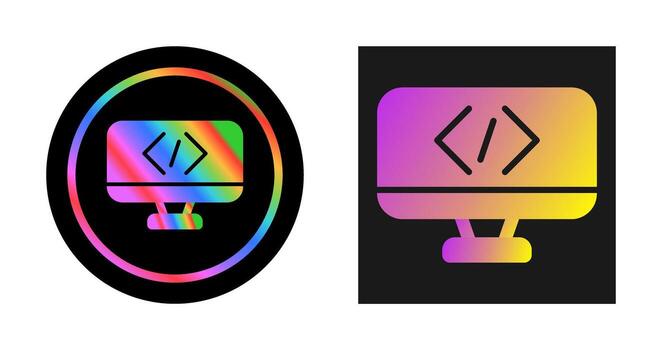 icono de vector de codificación