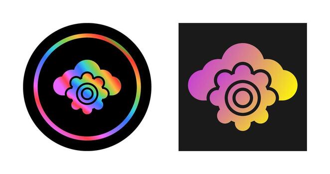 icono de vector de computación en la nube