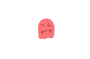 Ghost face expression png