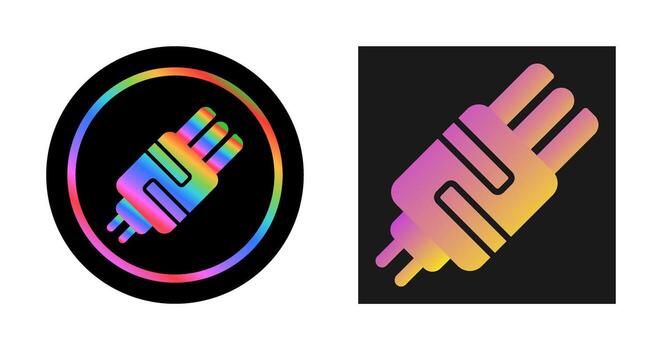 icono de vector de enchufe