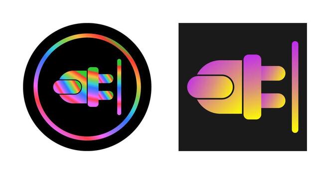 icono de vector de enchufe