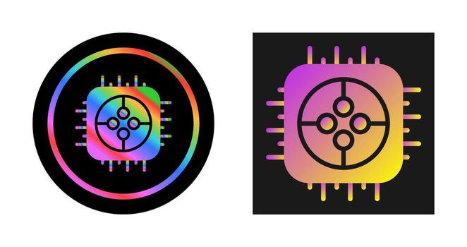 icono de vector de cpu