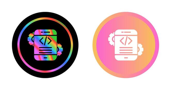 Mobile App Development Vector Icon