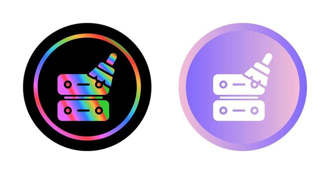 datos limpieza vector icono