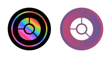 icono de vector de gráfico circular