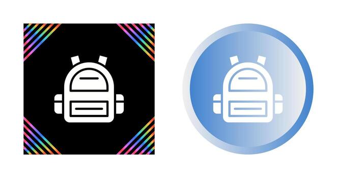 icono de vector de mochila