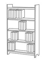 Safe Almirah Vector Illustration, shelves with books, bookshelf background, Showcase Outline Illustrations and Vectors