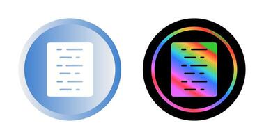 Document Align Center Vector Icon