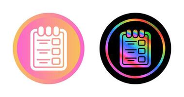 Task list with clipboard Vector Icon