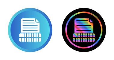 Document Insert Table Vector Icon