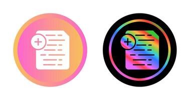 Document Insert Icon Vector Icon