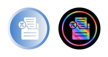 Document Insert Formula Vector Icon